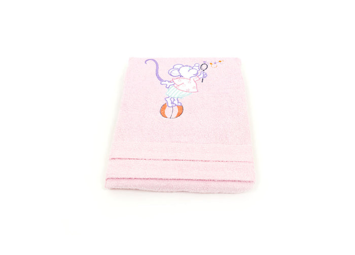 Accappatoio In spugna Per Bambini Modello Kinder OB Colore Rosa - 1-2anni - Rosa