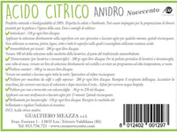 ACIDO CITRICO NOVECENTO gr 500