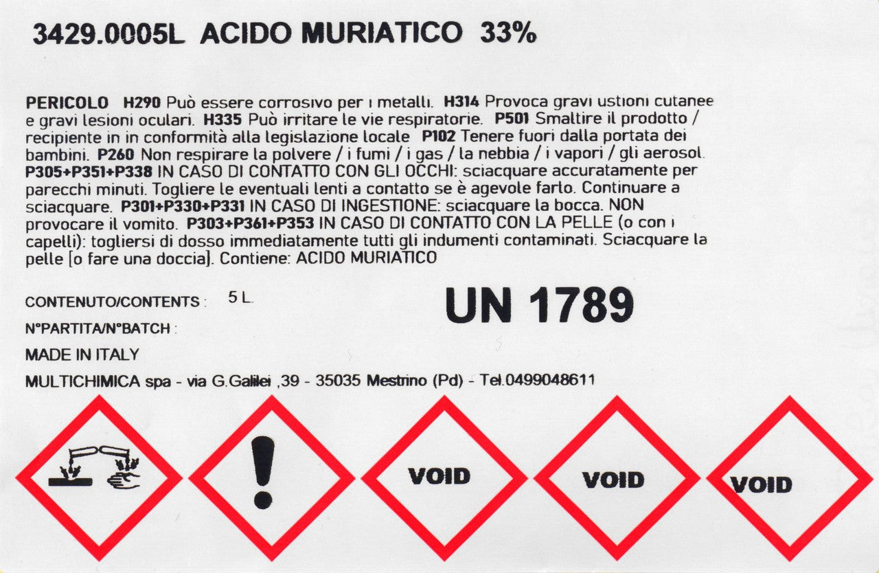 ACIDO MURIATICO LT.5