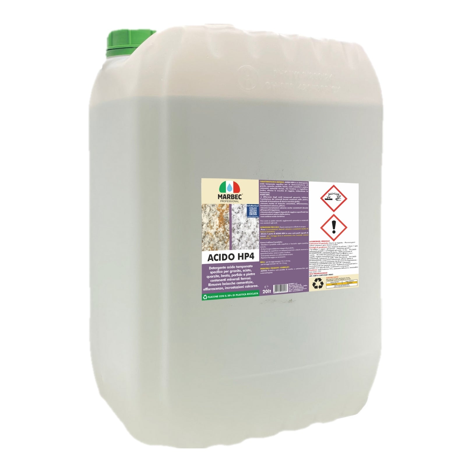 Detergente Acido tamponato per profido e granito ACIDO HP4    20LT