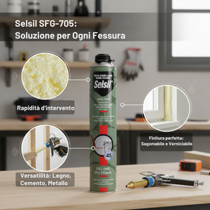 Schiuma poliuretanica da riempimento con pistola adattatore a vite 750 ml