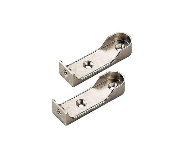 Supporto Asta Armadio, Set da 2 Reggitubo Laterale per Asta Appendiabiti Ovale