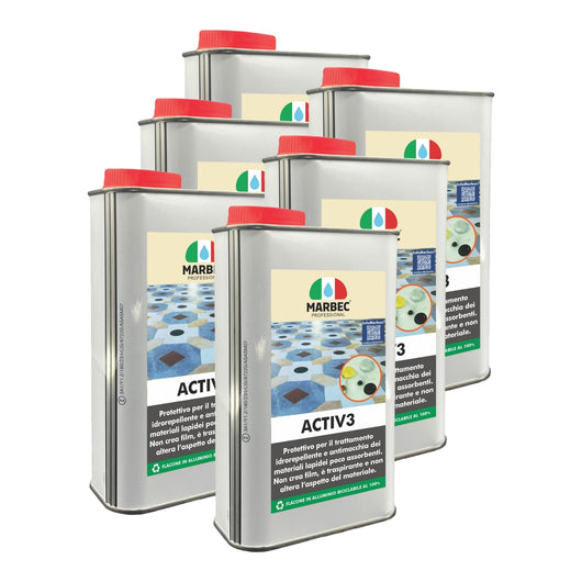 Protettivo per pietra naturale ACTIV 3   1LTx6Pz