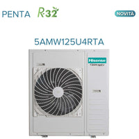 Climatizzatore Condizionatore Hisense Penta Split a Cassetta 9+9+9+9+9 con 5AMW125U4RTA R-32 9000+9000+9000+9000+9000 Con Telecomando di Serie e Pannello Incluso