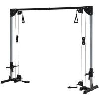 Stazione di Fitness Carico Libero con Pesi da 2 x 50 Kg, 245 L x 85 L x 207 H cm