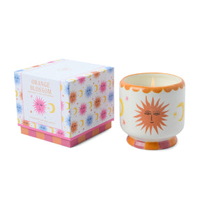 Candela Profumata Adopo Sun Ceramic - Orange Blossom - Confezionata in Scatola