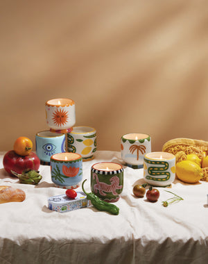 Candela Profumata Adopo Sun Ceramic - Orange Blossom - Confezionata in Scatola