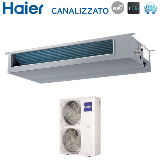 Climatizzatore Condizionatore Haier Inverter Canalizzato Canalizzabile Media Prevalenza 60000 Btu AD160S2SM3FA(H) Trifase R-32 Wi-Fi Integrato