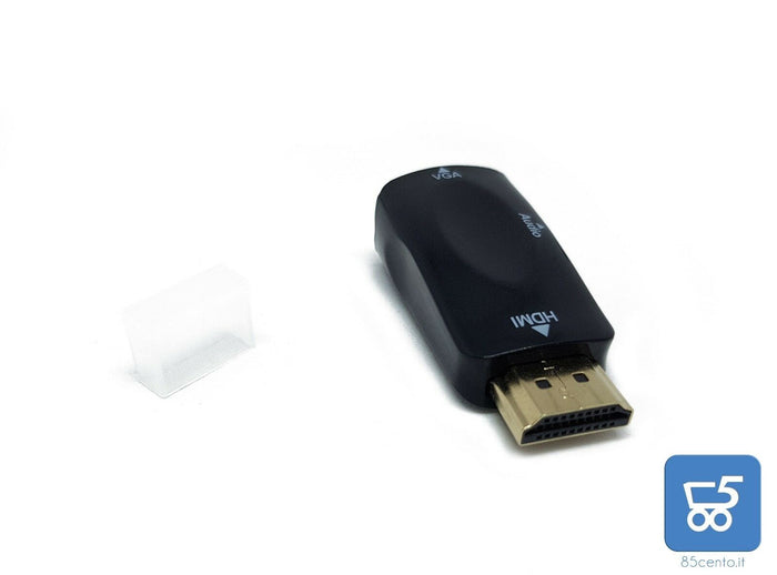 ADATTATORE CONVERTITORE DA HDMI A VGA CON AUDIO FULL 1080P ATI QUADRA GEFORCE GT