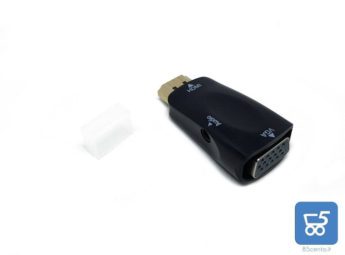 ADATTATORE CONVERTITORE DA HDMI A VGA CON AUDIO FULL 1080P ATI QUADRA GEFORCE GT