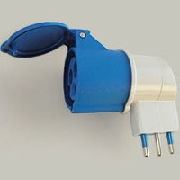 ADATTATORE INDUSTRIALE A SPINA ITALIANA 250V 1 PRESA CEE 2P+T 16A 250V