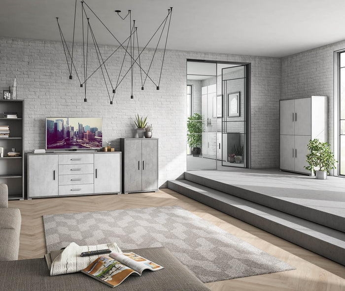 Mobile 2 Ante 71x110x41 cm Cemento