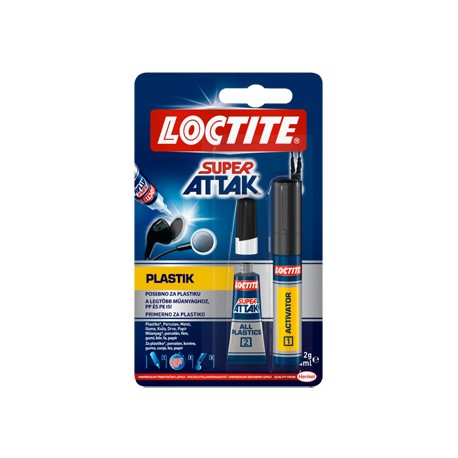 ADESIVO SUPER ATTAK PLASTICA 2GR+4ML