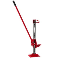 Cric Auto da 3 Tonnellate in Acciaio Rinforzato con Sollevamento 10-105cm, Rosso