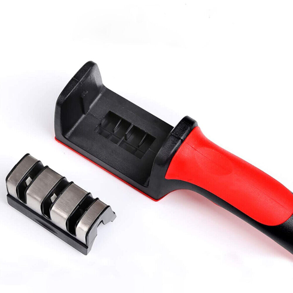 AFFILA COLTELLI MANUALE AFFILATORE 3 IN 1 3 GRANE AFFILACOLTELLI Art.13075