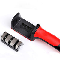 AFFILA COLTELLI MANUALE AFFILATORE 3 IN 1 3 GRANE AFFILACOLTELLI Art.13075