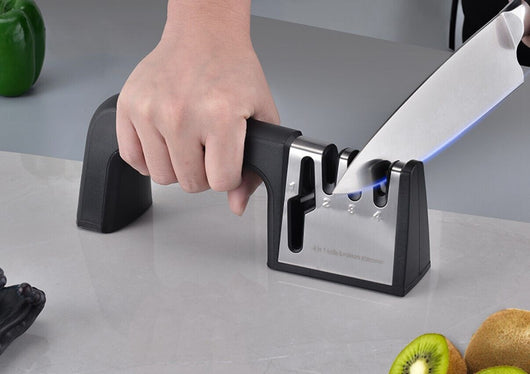 AFFILA COLTELLI MANUALE AFFILATORE 4 IN 1 4 LAME AFFILACOLTELLi FORBICI 13004