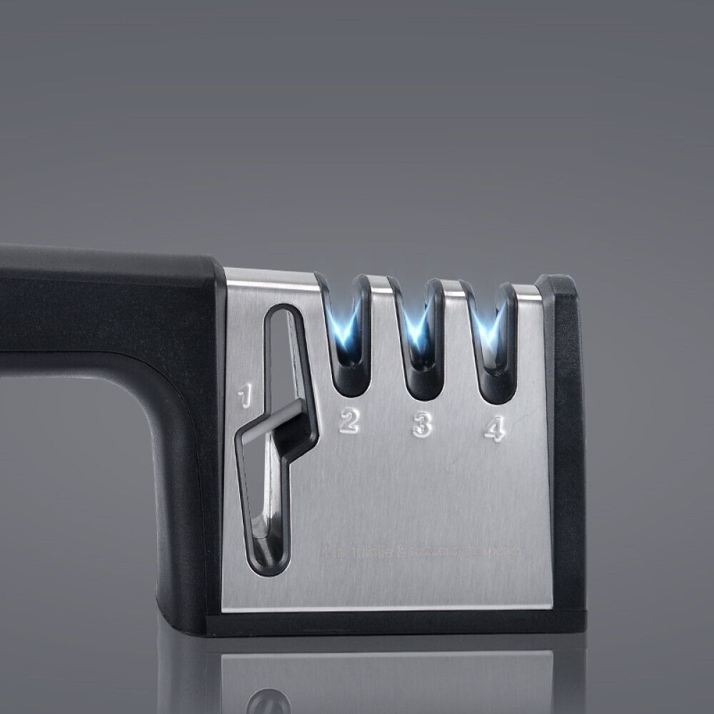 AFFILA COLTELLI MANUALE AFFILATORE 4 IN 1 4 LAME AFFILACOLTELLi FORBICI 13004