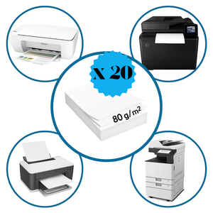 Kit professionale carta ledesma autor a4 80 g/m² 20 risme