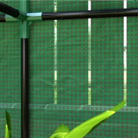 Serra da Giardino a 3 Livelli con Copertura in PE Anti-UV e Porta Avvolgibile, 100x40x150 cm, Verde