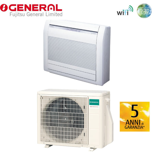 Climatizzatore Condizionatore General Fujitsu Console Pavimento Inverter 14000 Btu AGHG14KVCA R-32 Wi-Fi Optional