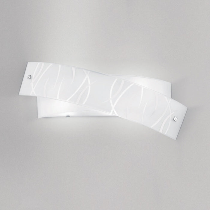 Lampada da parete Agnese bianco 4XE14 max 4X28W IP20 - Applique led da muro design moderno