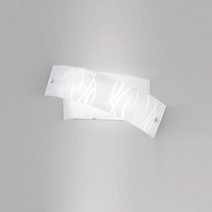 Lampada da parete Agnese bianco 2XE14 max 2X28W IP20 - Applique led da muro design moderno