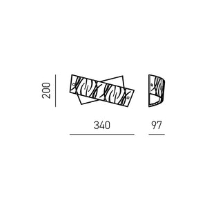Lampada da parete Agnese bianco 2XE14 max 2X28W IP20 - Applique led da muro design moderno