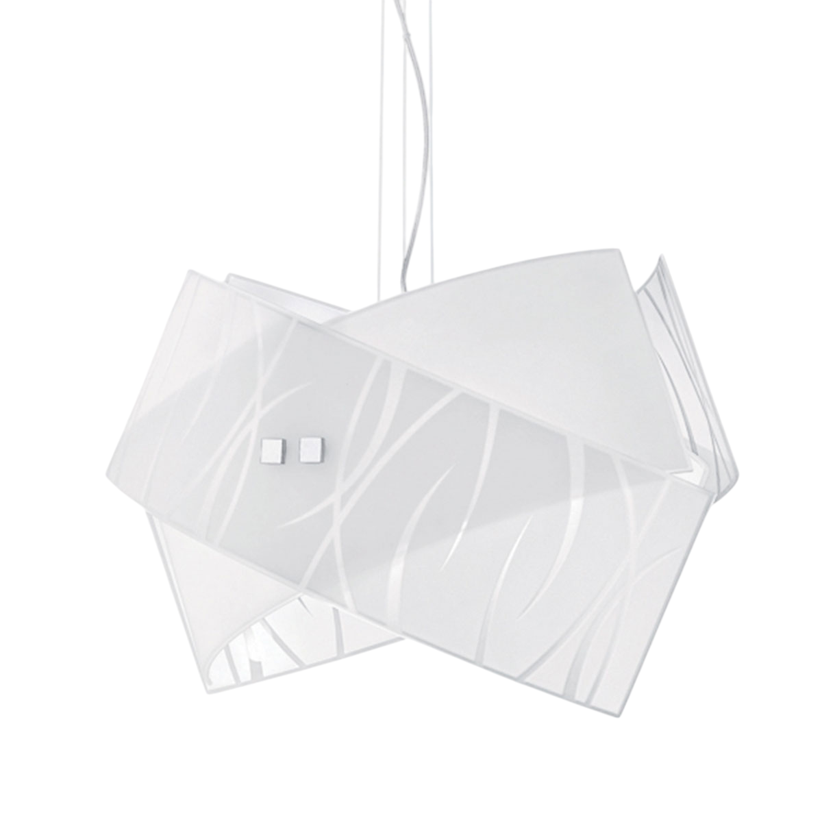 Lampade a sospensione Agnese bianco 2XE27 max 2X52W IP20 - Applique led da soffitto design moderno
