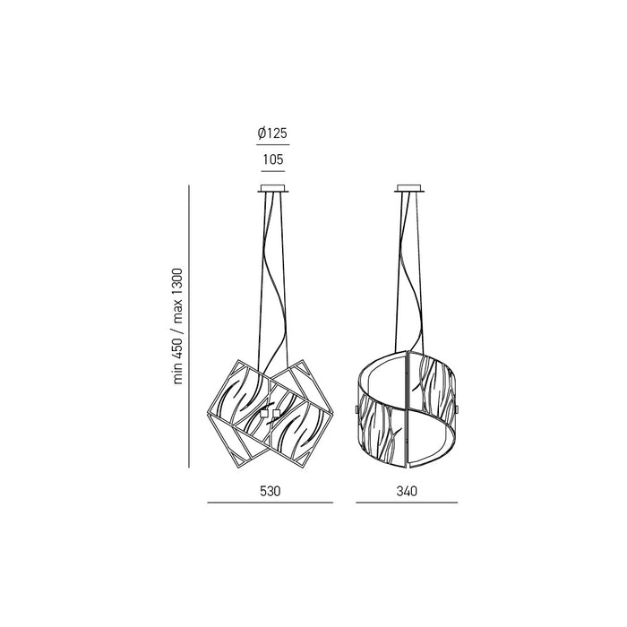 Lampade a sospensione Agnese bianco 2XE27 max 2X70W IP20 - Applique led da soffitto design moderno