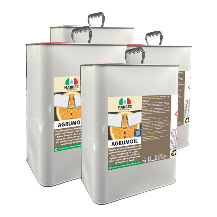 Diluente sgrassante per legno in d limonene AGRUMOIL   5LTx4Pz