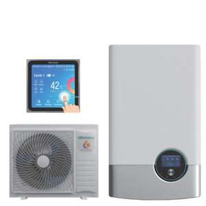 Pompa di Calore Splittata Monoventola Aria/Acqua Hisense Hi-Terma 10 kW AHM-100HCDSAA + AHW-100HCDS1 R-32 Wi-Fi Optional con Comando Incluso
