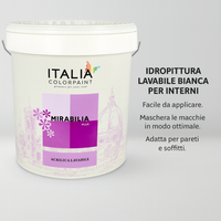 Mirabilia plus idropittura acrilica lavabile per interni *** formato 13 lt, confezione 1
