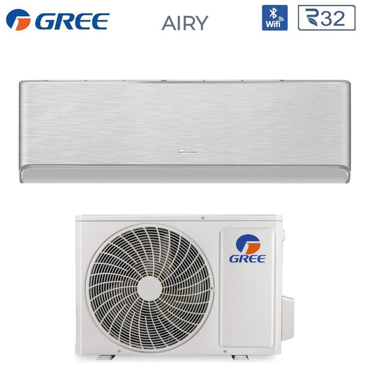 Condizionatore Gree AIRY SILVER 12000 Btu GWH12AVCXD-K6DNA1A R-32 Wi-Fi Integrato