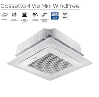 Unità Interna Mini Cassetta a 4 Vie Samsung WindFree 12000 Btu AJ035TNNDKG/EU R-32 Wi-Fi Optional con Griglia Inclusa