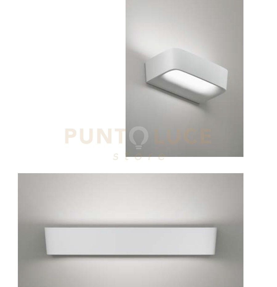 AKI APPLIQUE A PARETE GRANDE BIANCO OPACO 2700K 3054LM 22W L.35,5CM