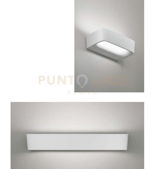 AKI APPLIQUE A PARETE GRANDE BIANCO OPACO 2700K 3054LM 22W L.35,5CM