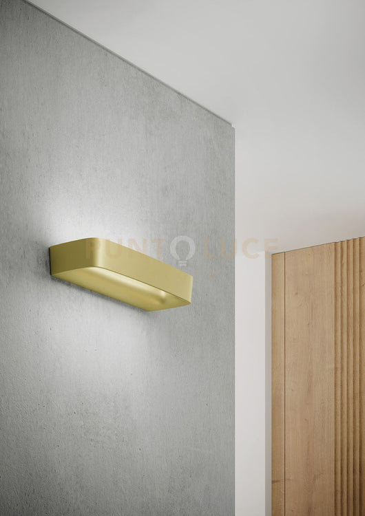 AKI APPLIQUE A PARETE GRANDE ORO OPACO 2700K 3054LM 22W L.35,5CM DIMMERABILE TRIAC