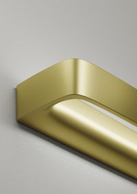 AKI APPLIQUE A PARETE GRANDE ORO OPACO 2700K 3054LM 22W L.35,5CM DIMMERABILE TRIAC