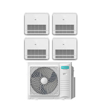 Climatizzatore Condizionatore Hisense Quadri Split Console 9+9+12+12 con 5AMW105U4RQC R-32 Wi-Fi Optional con Telecomando di serie 9000+9000+12000+12000