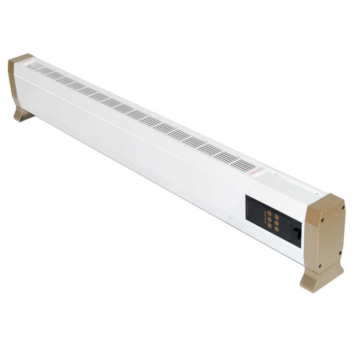 Termoconvettore Elettrico Mpc Alacant2200w Telecomando Incluso Riscaldamento Efficiente a Convezione Naturale Installazione a Pavimento a Parete o Come Battiscopa Struttura In Metallo Bianco