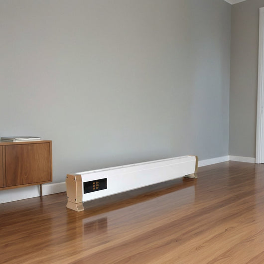 Termoconvettore Elettrico Mpc Alacant2200w Telecomando Incluso Riscaldamento Efficiente a Convezione Naturale Installazione a Pavimento a Parete o Come Battiscopa Struttura In Metallo Bianco