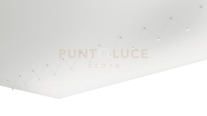 ALADINO SOSPENSIONE 10 LUCI VETRO TRASPARENTE D.15CM ATTACCO G9