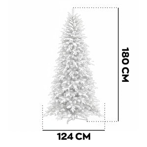 Artik - Albero di Natale Innevato in PE e PVC Ø124x180H cm, 1366 Punte
