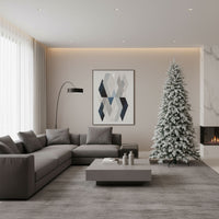 Artik - Albero di Natale Innevato in PE e PVC Ø134x210H cm, 1876 Punte