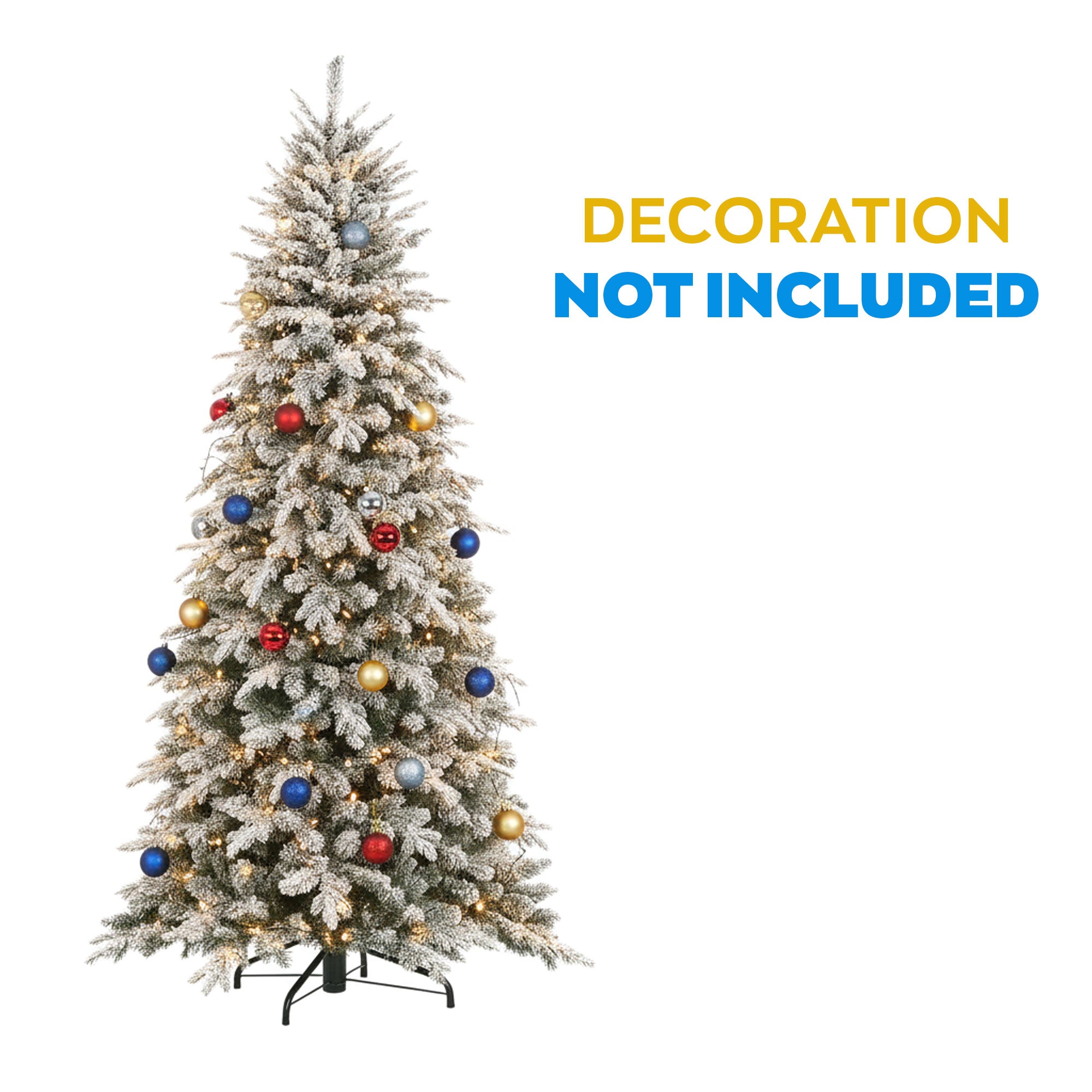 Artik - Albero di Natale Innevato in PE e PVC Ø134x210H cm, 1876 Punte