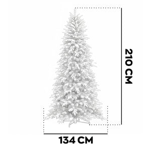 Artik - Albero di Natale Innevato in PE e PVC Ø134x210H cm, 1876 Punte