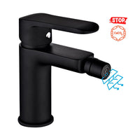 Tris rubinetti miscelatori bidet lavabo doccia ad incasso linea puma nero opaco