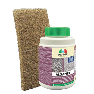 Pulizia pavimenti esterni ALGANET   800GR + Tampone Marrone