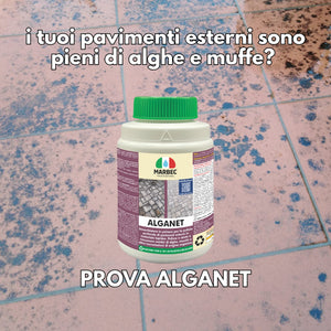 Pulizia pavimenti esterni ALGANET   800GRx6Pz